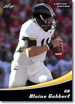 BLAINE GABBERT 2011 LEAF ''LIMITED EDITION'' ROOKIE CARD! JAGS FUTURE STAR QB!!!