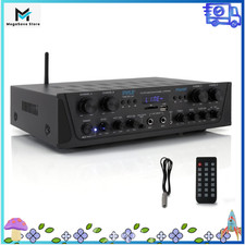 4 Channel Bluetooth Audio Amplifier 500W Karaoke USB AM FM Receiver