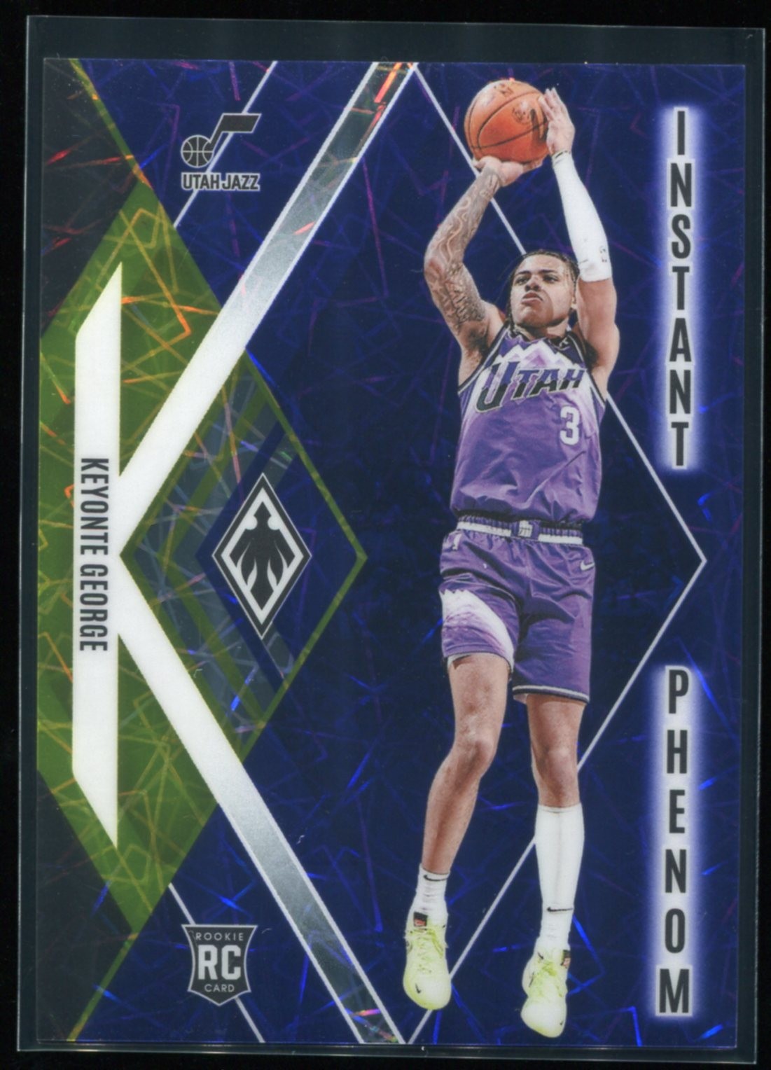 2023-24 Panini Phoenix Keyonte George /275 Rookie Instant Phenom Blue Lazer Jazz
