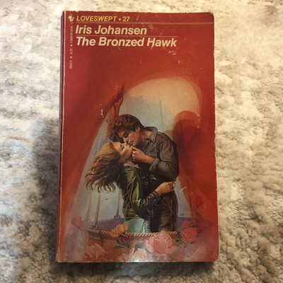 The Bronzed Hawk Romance Paperback Book by Iris Johansen from Bantam 1983