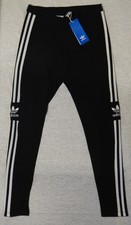 Adidas Women's Size S Black Triple Striped Leggings, New with Tags