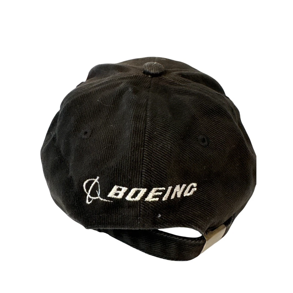 Phantom Works black Boeing 100% cotton hat adjustable - Image 2 of 3