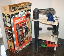 Death Star Space Station 1978 STAR WARS COMPLETE BOX w Original FOAM ROPE ALIEN