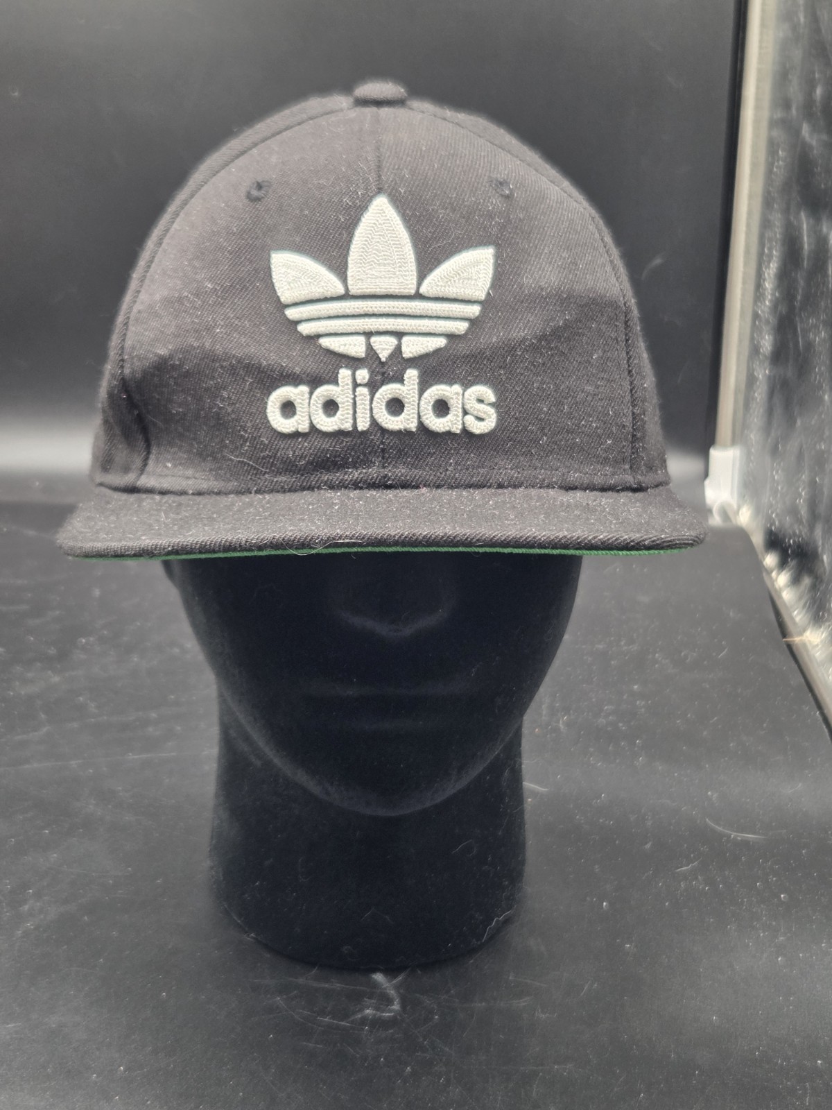 Adidas Originals Trefoil Chain Snapback Black One Size Adjustable Flat Rim  Hat