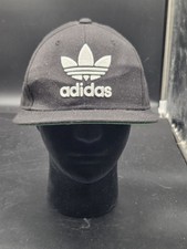 Adidas Originals Trefoil Chain Snapback Black One Size Adjustable Flat Rim Hat