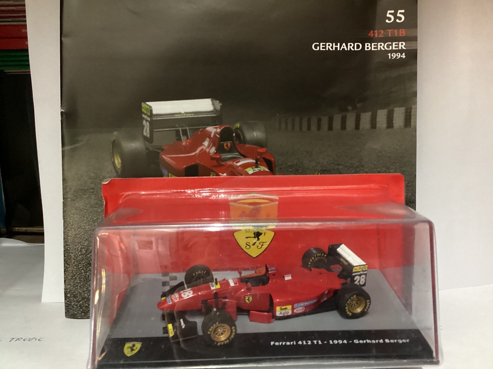FERRARI 412 T1B Gerhard Berger 1994 Die-Cast 1:43 New In Display Case