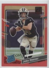 2023 Panini Clearly Donruss Rated Rookie Red 42/49 Jake Haener #63 s1i