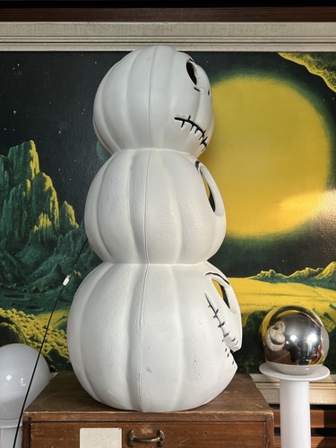 Vintage Asda Disney Halloween Jack Skellington Pumpkin Lights Up Nightmare B4 - Picture 11 of 11