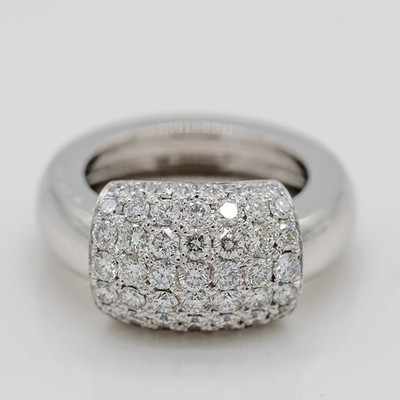 Piaget Ring 750/18K Weißgold Diamanten 1,5ct F/VS1 Gr. 52