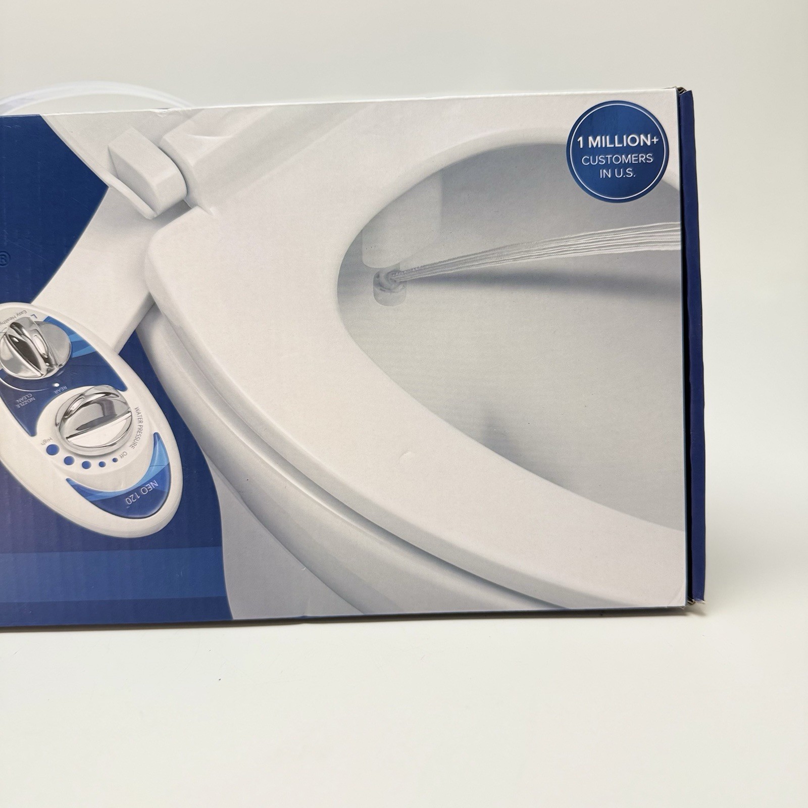 LUXE Bidet NEO 120 Blue Cold Water Bidet Attachment New Sealed