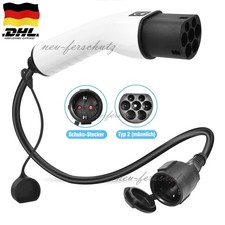 Typ 2 auf Schuko Stecker Adapter 16A 250V Typ 2 IEC 62196 EV Ladekabel Ladeger&auml;t