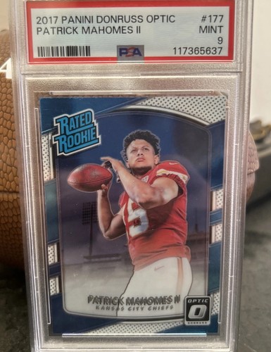 2017 optic patrick mahomes 🔥#177 Psa 9 👍offers🏆🏈