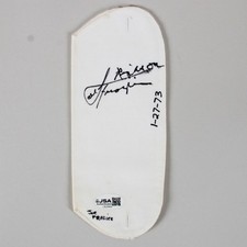 Joe Frazier Signed Fabric Cuff 1973 COA JSA