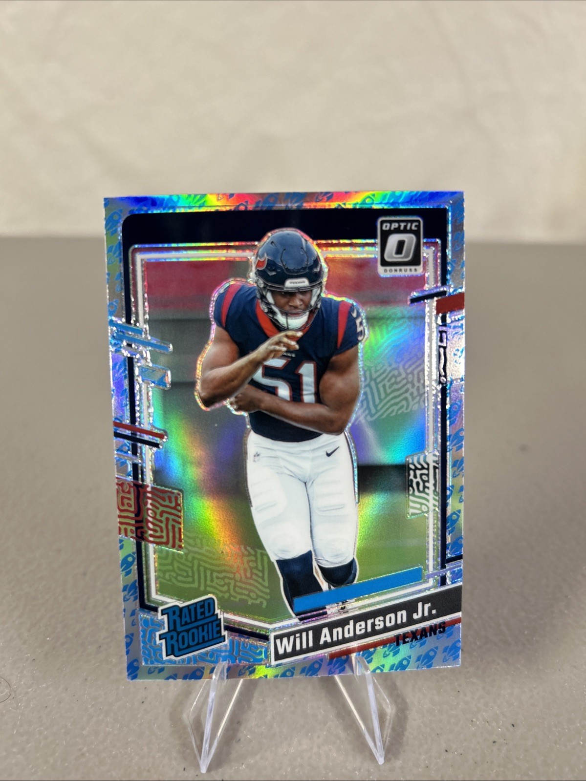 WILL ANDERSON JR. RC 2023 DONRUSS OPTIC RATED ROOKIE ROCKET EMOJI PRIZM 246 SP