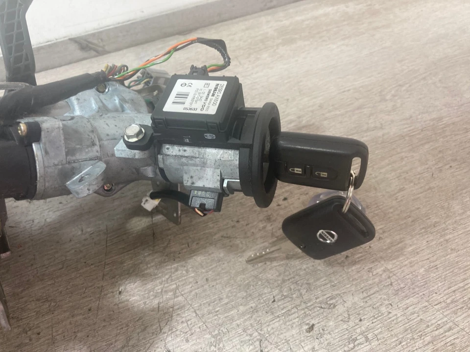 Nissan Micra 2005 columna de dirección eléctrica barril de encendido y llavero 48810BC10A Foto 4 de 4