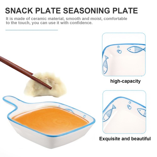 2 Pcs Seasoning Dish Condiment Tray Child Snack Food Saucer Serving - Picture 10 of 12