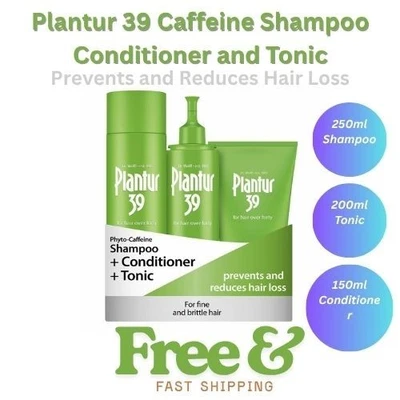 Plantur 39 Caffeine Shampoo Conditioner and Tonic Prevents and Reduces Hair Loss