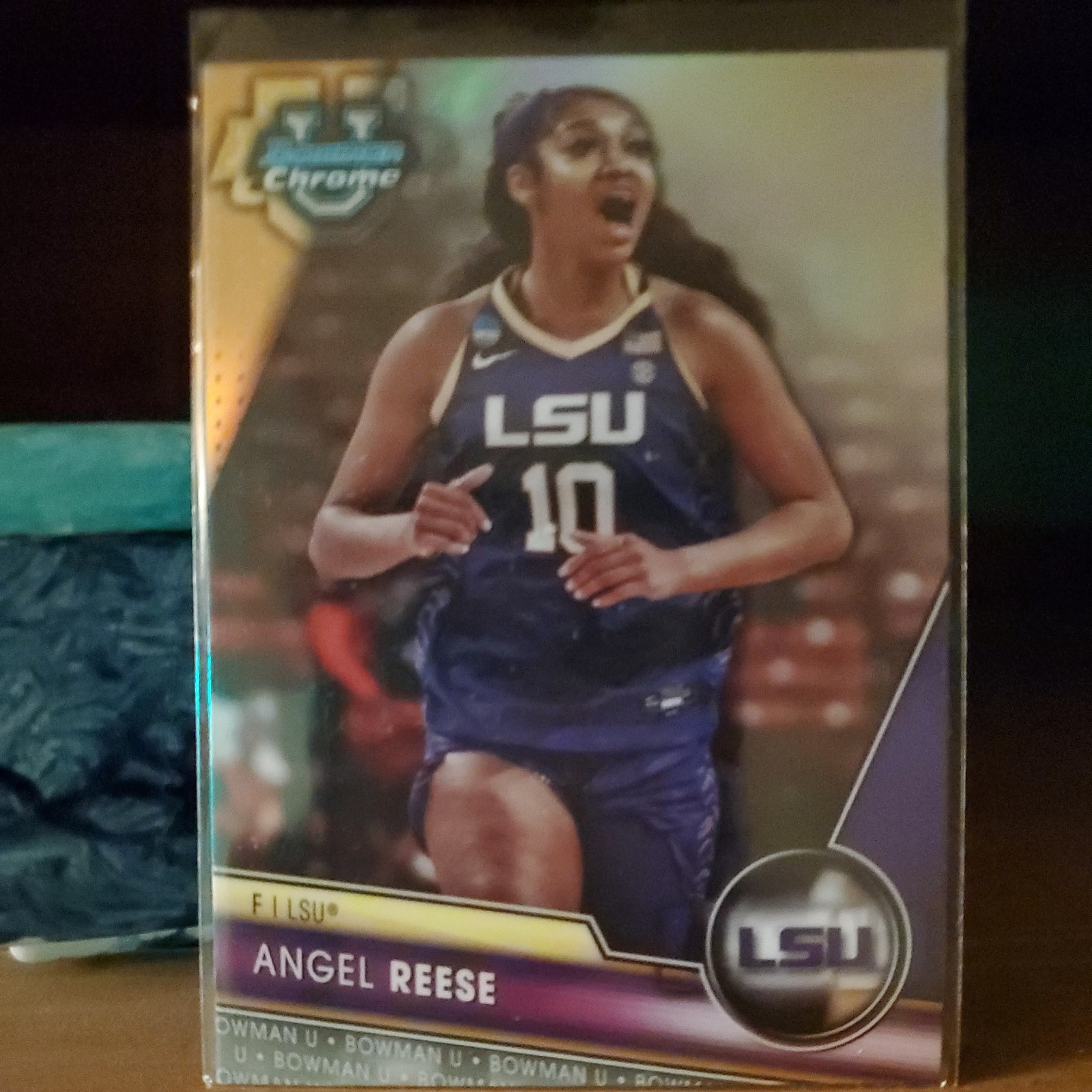 2023-24 Bowman U Chrome ANGEL REESE #49 Image Variation SSP Silver 🔥 LSU