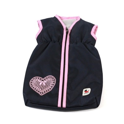 Bayer Chic 2000 Puppen-Schlafsack Melange grau-navy NEU
