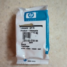 HP 74 CB335w Black Ink Cartridge Sealed