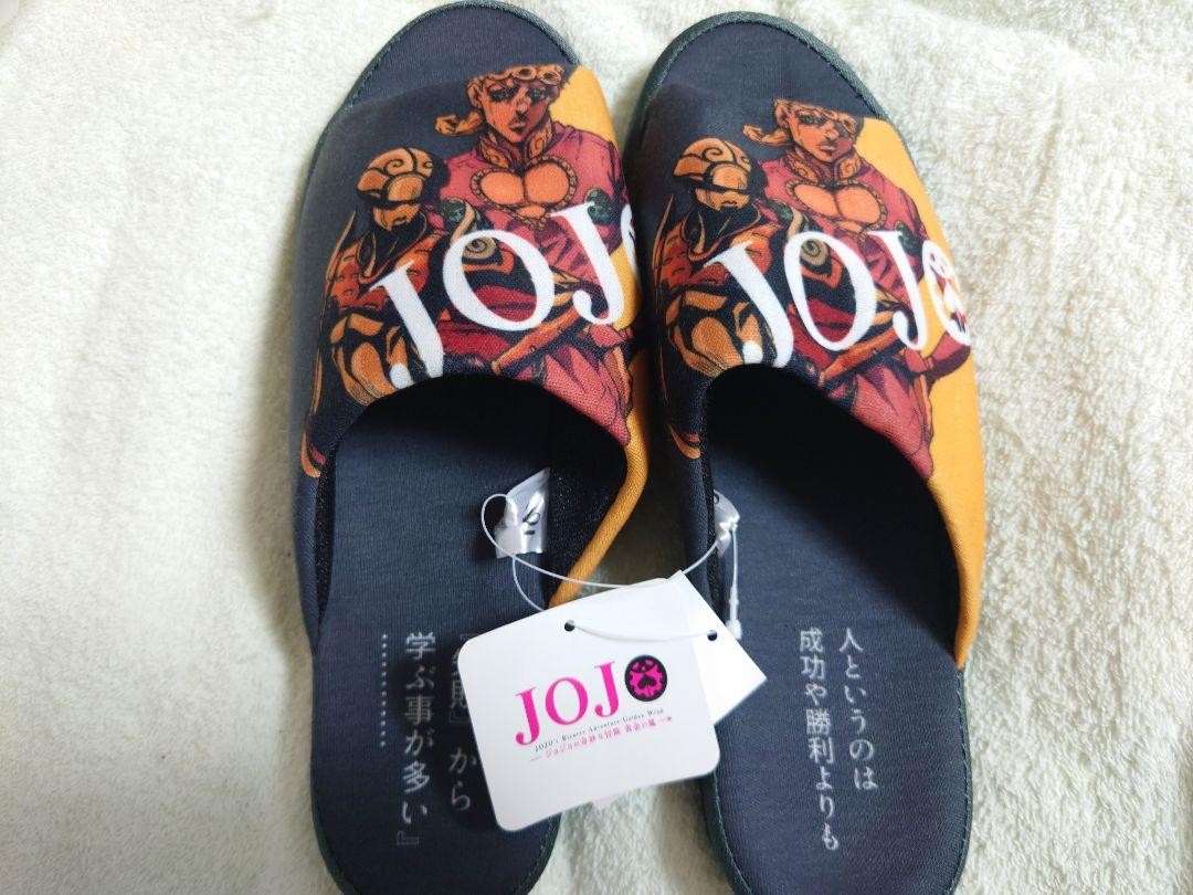 PANTOFOLA D’ORO Pantofole Jojo Part 5 Gol Wind Giorno mai usate etichetta distintivo
