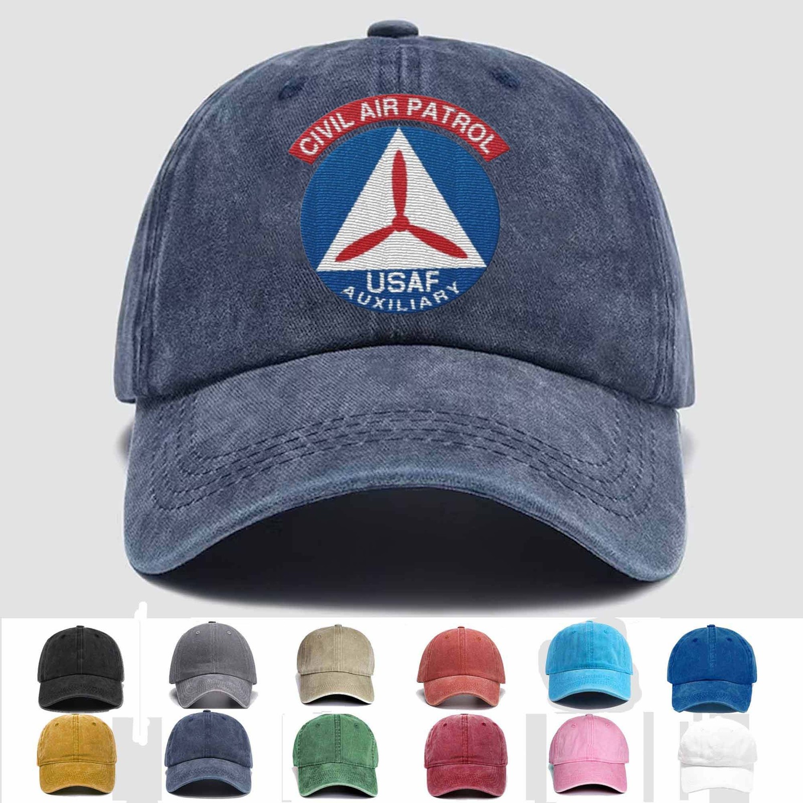 Custom Embroidered Civil Air Patrol Veteran Trucker Hat Gift