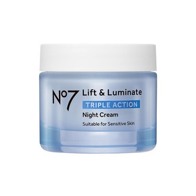 No7 Lift & Luminate Triple Action Anti-Aging Night Cream with Collagen Peptide