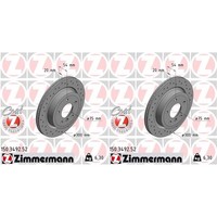 2X Zimmermann Sport Z Bremsscheiben 300Mm Gelocht InnenbelÜFtet Hinten Passend F
