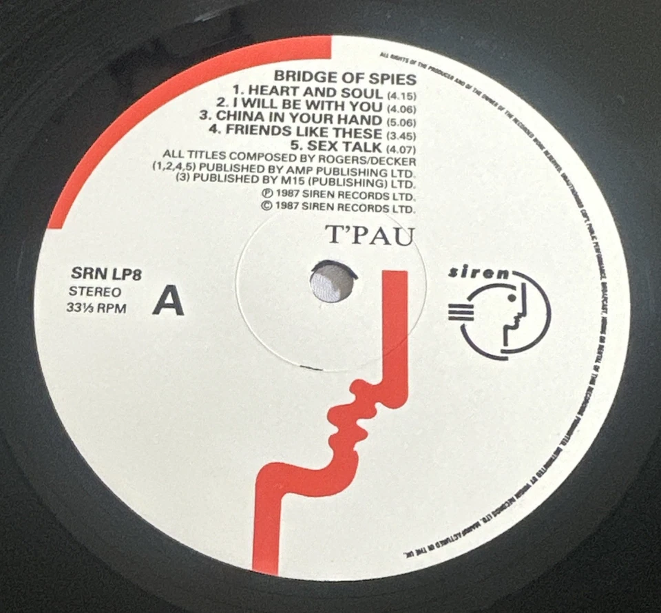 T’Pau - Bridge Of Spies Vinyl Lp Record Uk Issue  EX / NM - Bild 4 von 4
