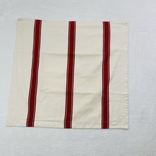 Ralph Lauren Villa Martine Red Striped Euro Pillow Shams  2  Large