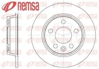 2X Bremsscheibe Remsa 6453.00 2 Bremsscheiben Hinterachse Hinten