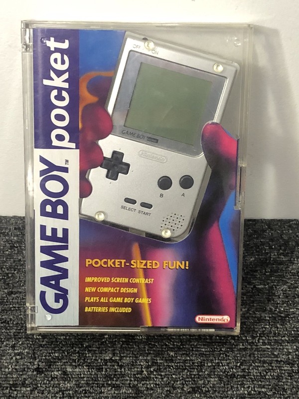Nintendo Silver Game Boy Pocket - With Original Case And Manuals Tested