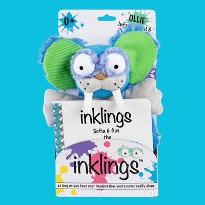Inklings Baby & Toddler 9'' Plush Soft Bean Bag Toy, Gus The Toothy Tusked Rus