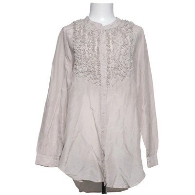 Custommade, Bluse, Größe: 40, Beige, Baumwolle/Seide, Sonstiges, Damen #pH2