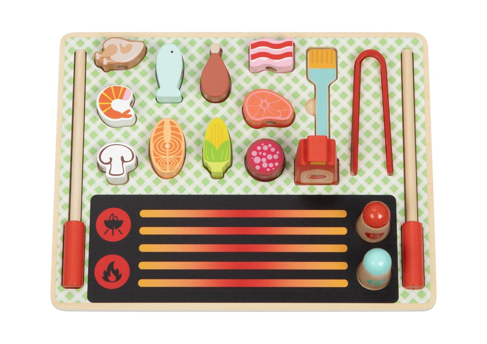 Wooden Grill Play Set Pretend Play Toy Ages 3 225x295x116 cm 5090₽