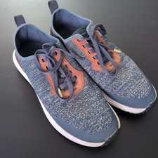 True Linkswear Lux Knit Spikeless Golf Shoes Men's Size 11 Navy Blue Brown