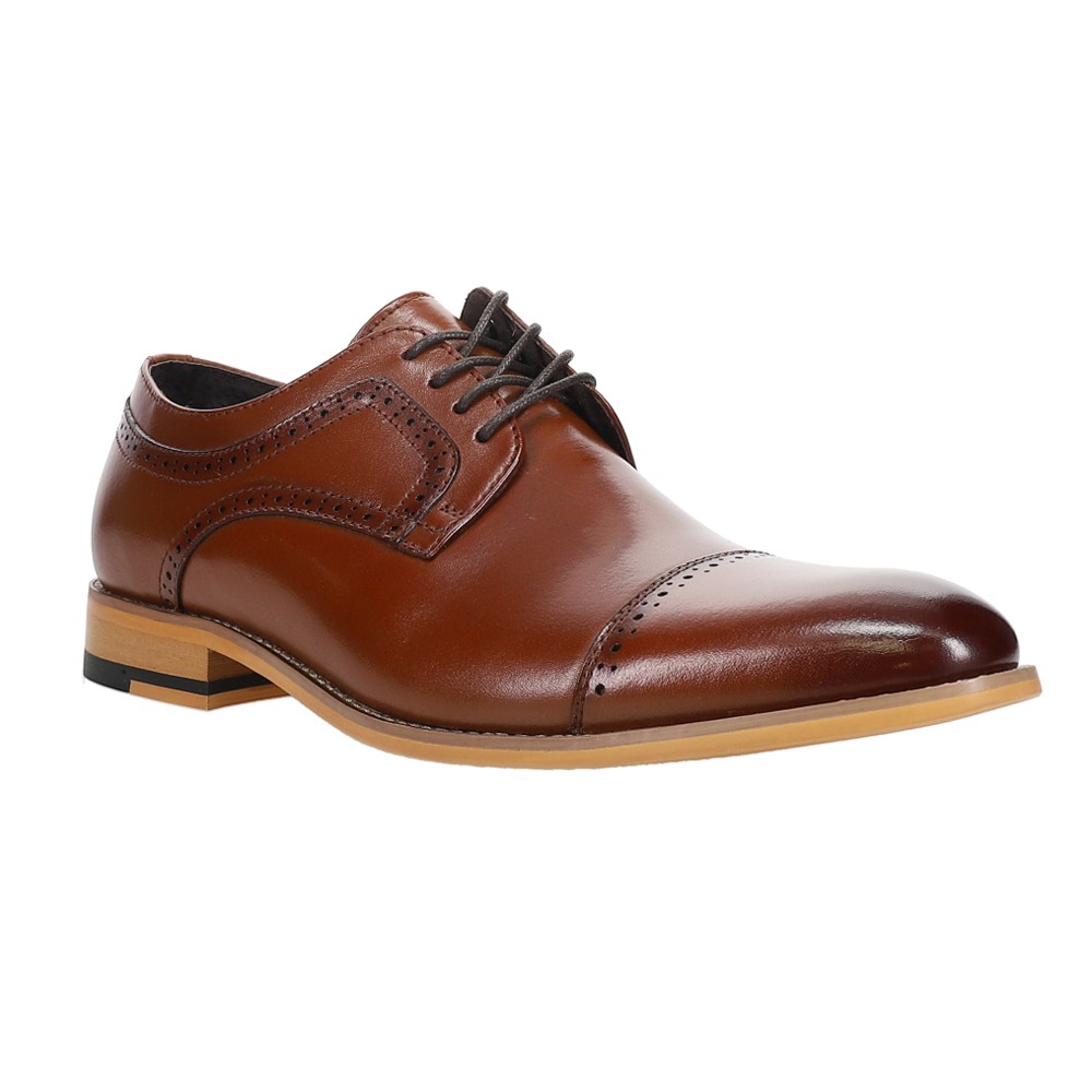 Stacy Adams Shoes Dickinson Cap Toe Oxford Cognac Size 12 — photo 2