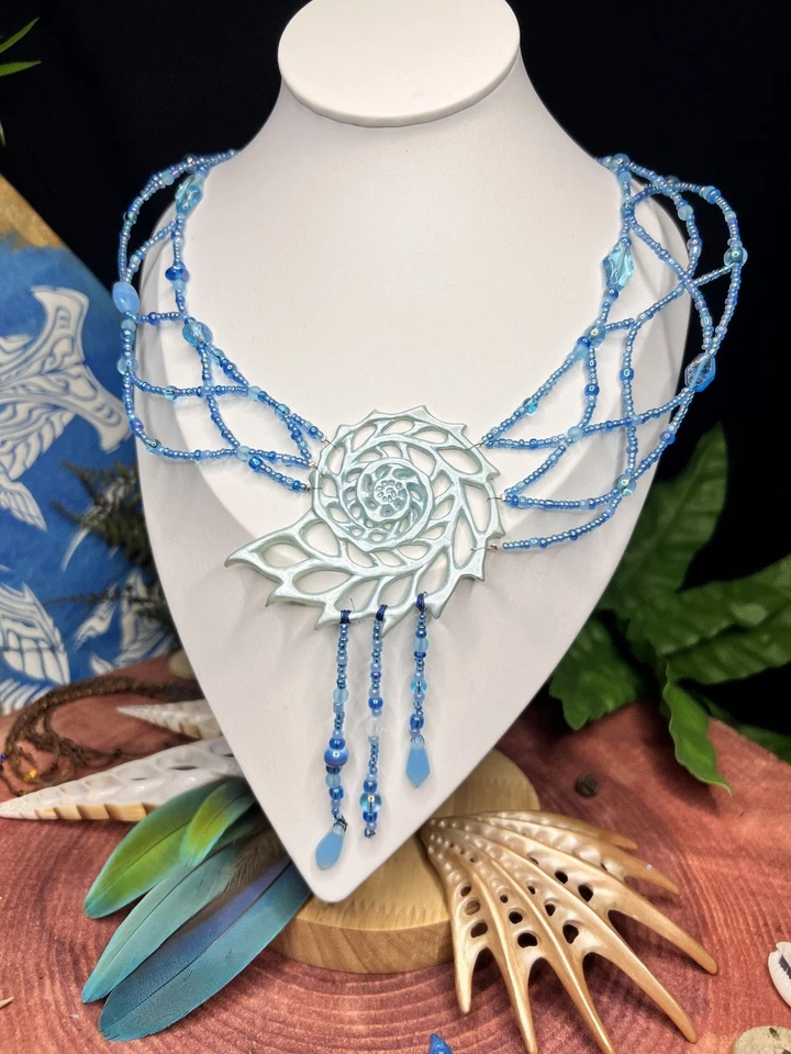 Nautilus Relikt - Einzigartige handgefertigte Halskette - Unikat - Bild 2 von 4