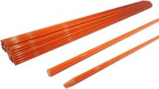 Driveway Markers, Rods, Snow Poles, 1/4" Orange Plain Fiberglass (10-3000 Pack)