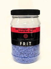 Bullseye Glass Frit 1 lb. Jar - Cobalt Blue COARSE - 90 COE