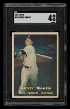 1957 Topps Set-Break # 95 Mickey Mantle SGC 4 VG EX