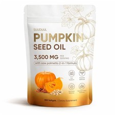 Pumpkin Seed Oil Softgels 300ct Hair Growth Saw Palmetto
