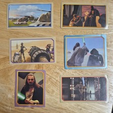Star Wars Episode 1 - Original 6 x Unused stickers - Excellent Condition 