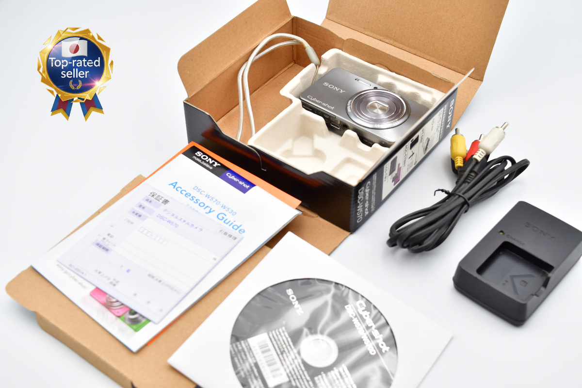 ⏯️[Excellent+5 in Box] SONY Cyber-shot DSC-W570 Silver Camera