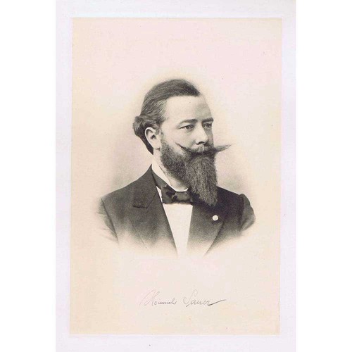 HEINRICH SAUER Director Koblenz Philharmonic - Antique Photogravure Print c1910