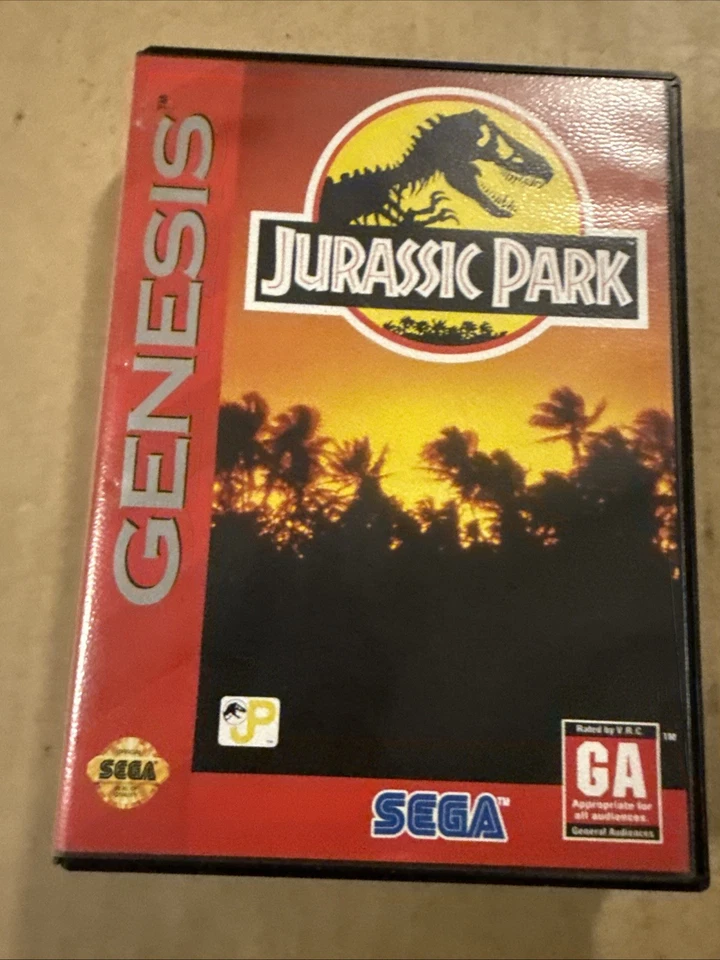 Jurassic Park SEGA Genesis CIB Authentic Tested Video Game Works Fine - Image 3 of 4