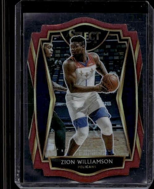 2020-21 Panini Select #126 Zion Williamson Maroon Prizms Die Cut #/175