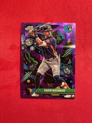 2025 Topps Cosmic Chrome Zach Dezenzo-Astros RC Purple Nebula #68/150 