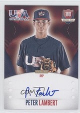 2014 USA Baseball Box Set 18U National Team Signatures Peter Lambert Auto 0f8