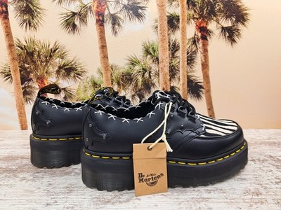 Dr.Martens RAMSEY CREEPER QUAD UK6 25センチ Dr. Doc Martens Ramsey Quad 3i Creepers Black Zebra Womens 8 Mens